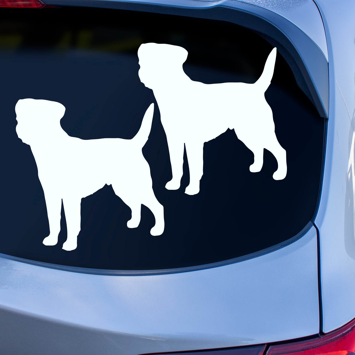 Border Terrier Silhouette Stickers