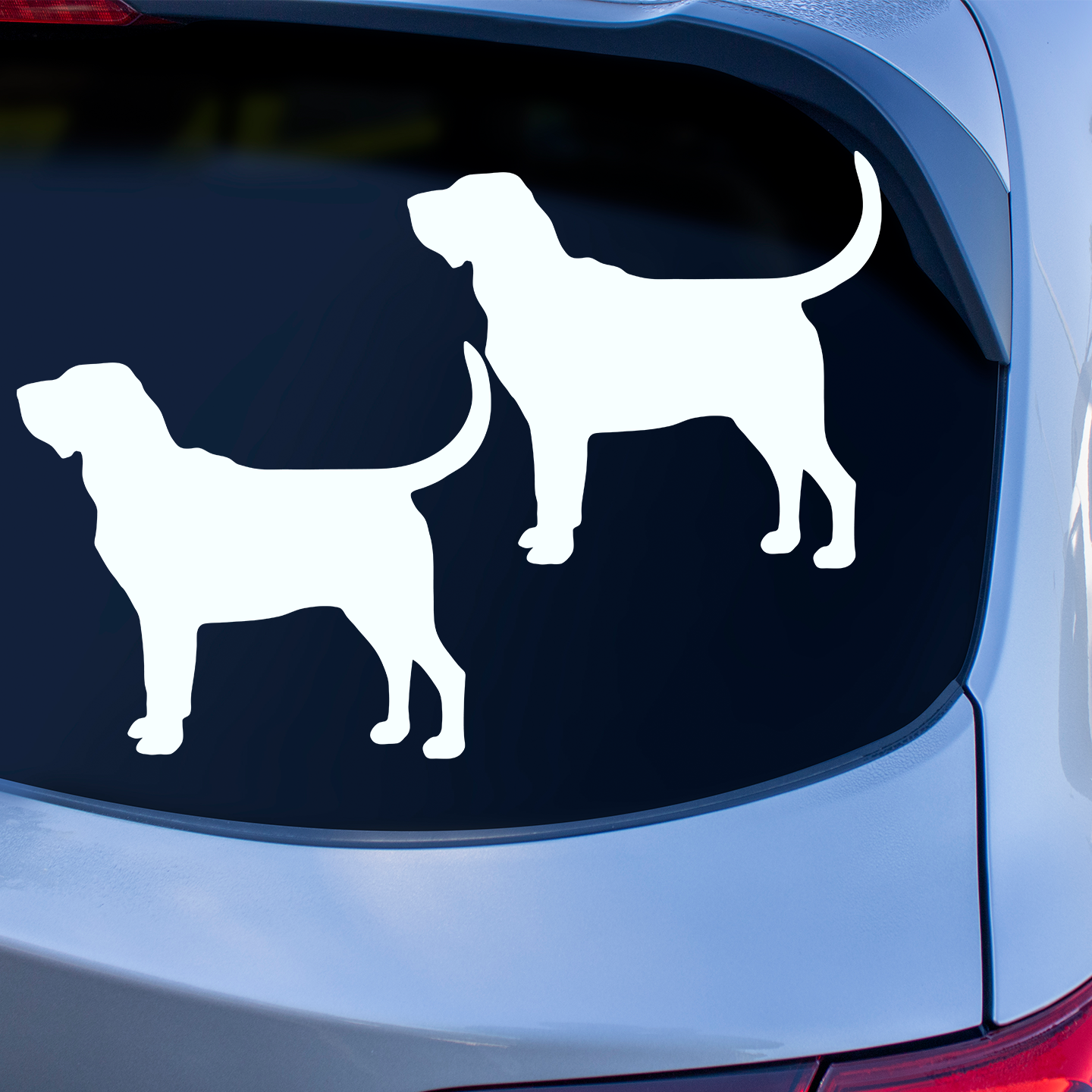 Bloodhound Silhouette Stickers