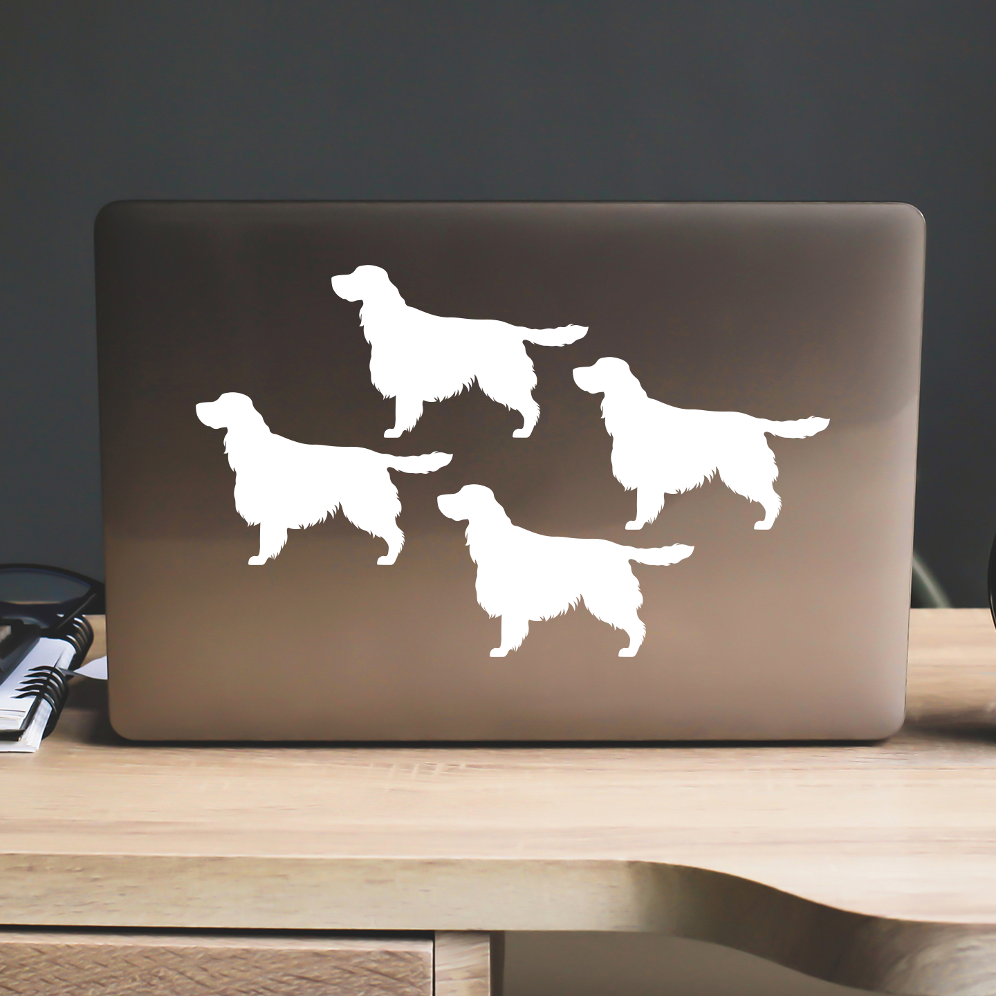 Springer Spaniel Silhouette Stickers