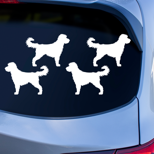Labradoodle Silhouette Stickers