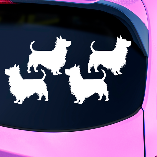 Australian Terrier Silhouette Stickers