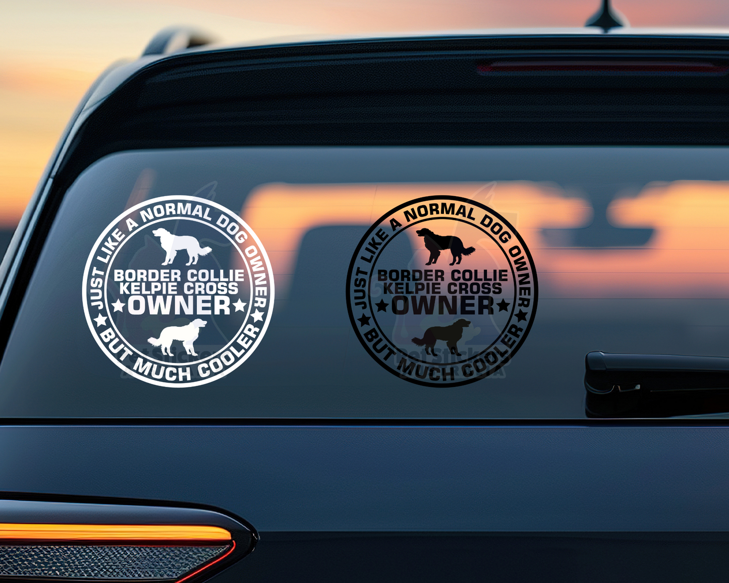 Border Collie Kelpie Cross Owner Sticker