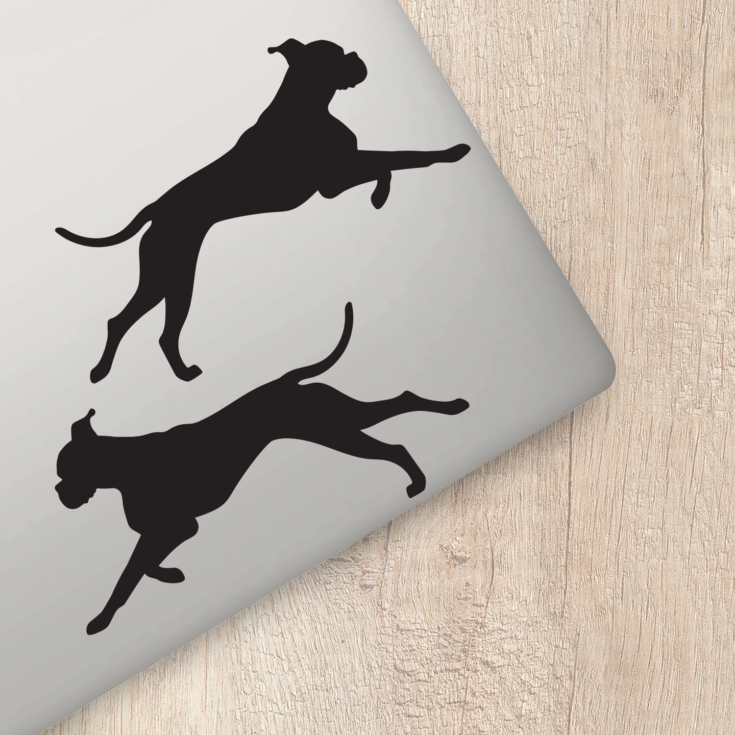 Boxer Silhouette Stickers