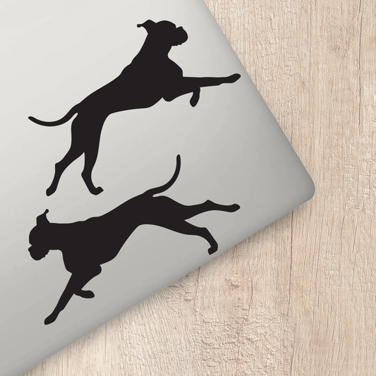Boxer Silhouette Stickers