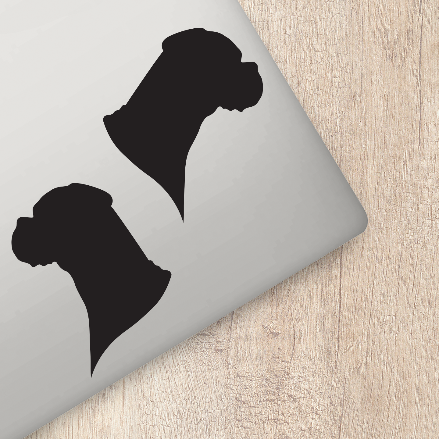 Boxer Silhouette Stickers