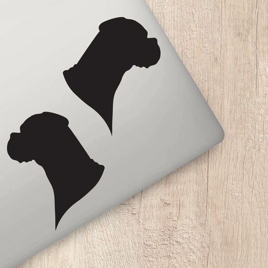 Boxer Silhouette Stickers