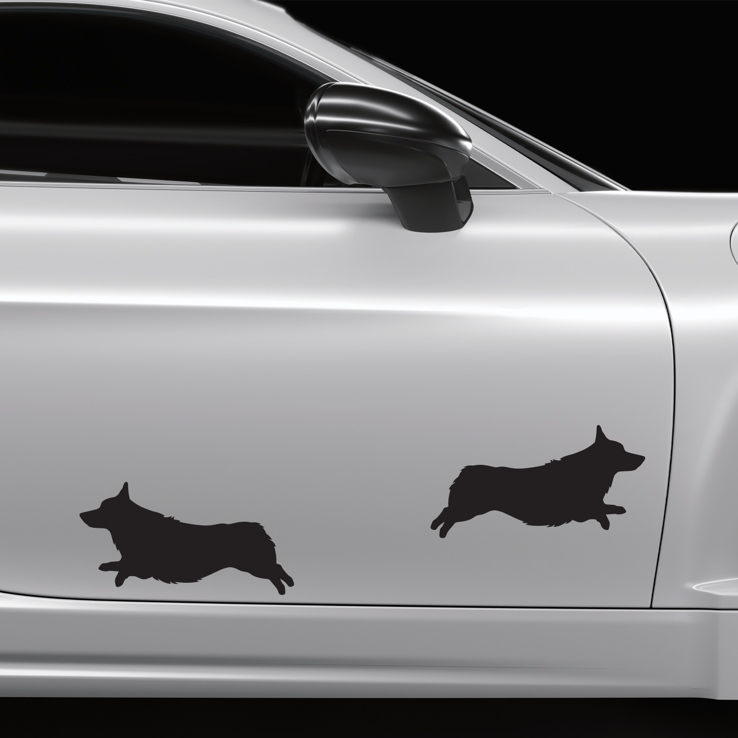 Corgi Silhouette Stickers