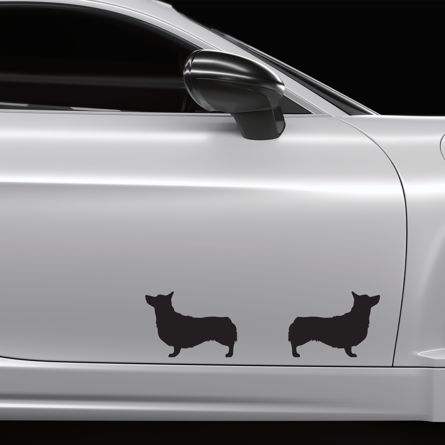 Corgi Silhouette Stickers