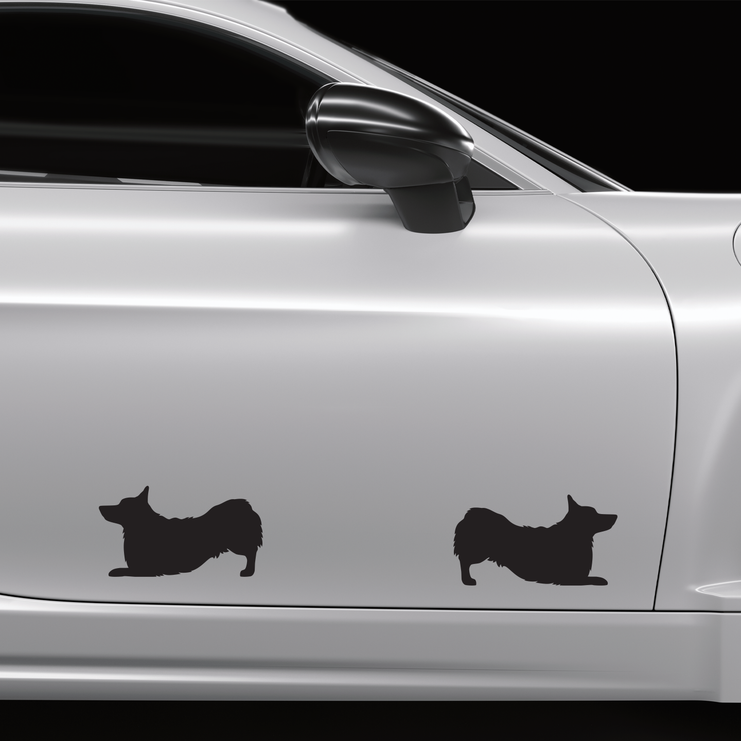 Corgi Silhouette Stickers