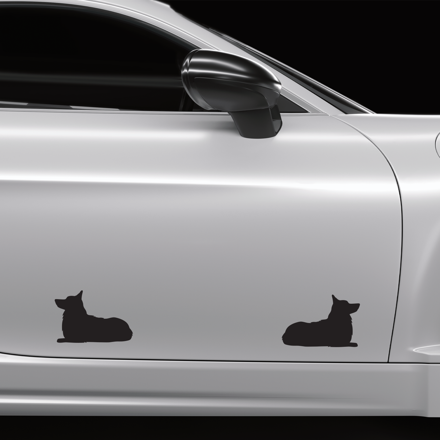 Corgi Silhouette Stickers