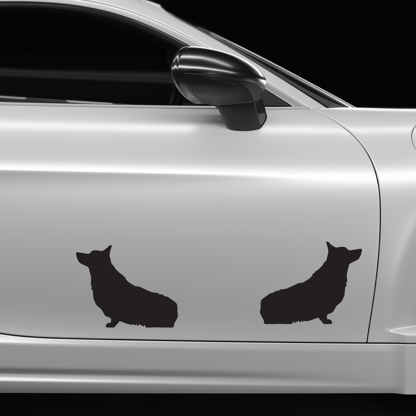 Corgi Silhouette Stickers