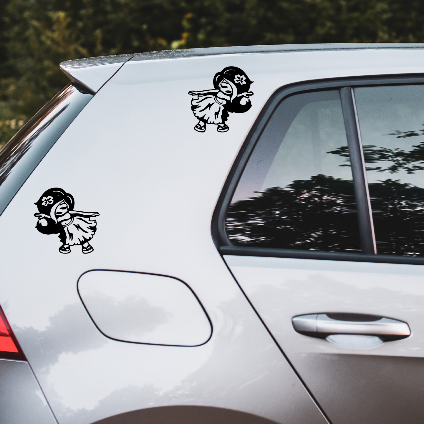 Hawaiian Hula Girl Stickers