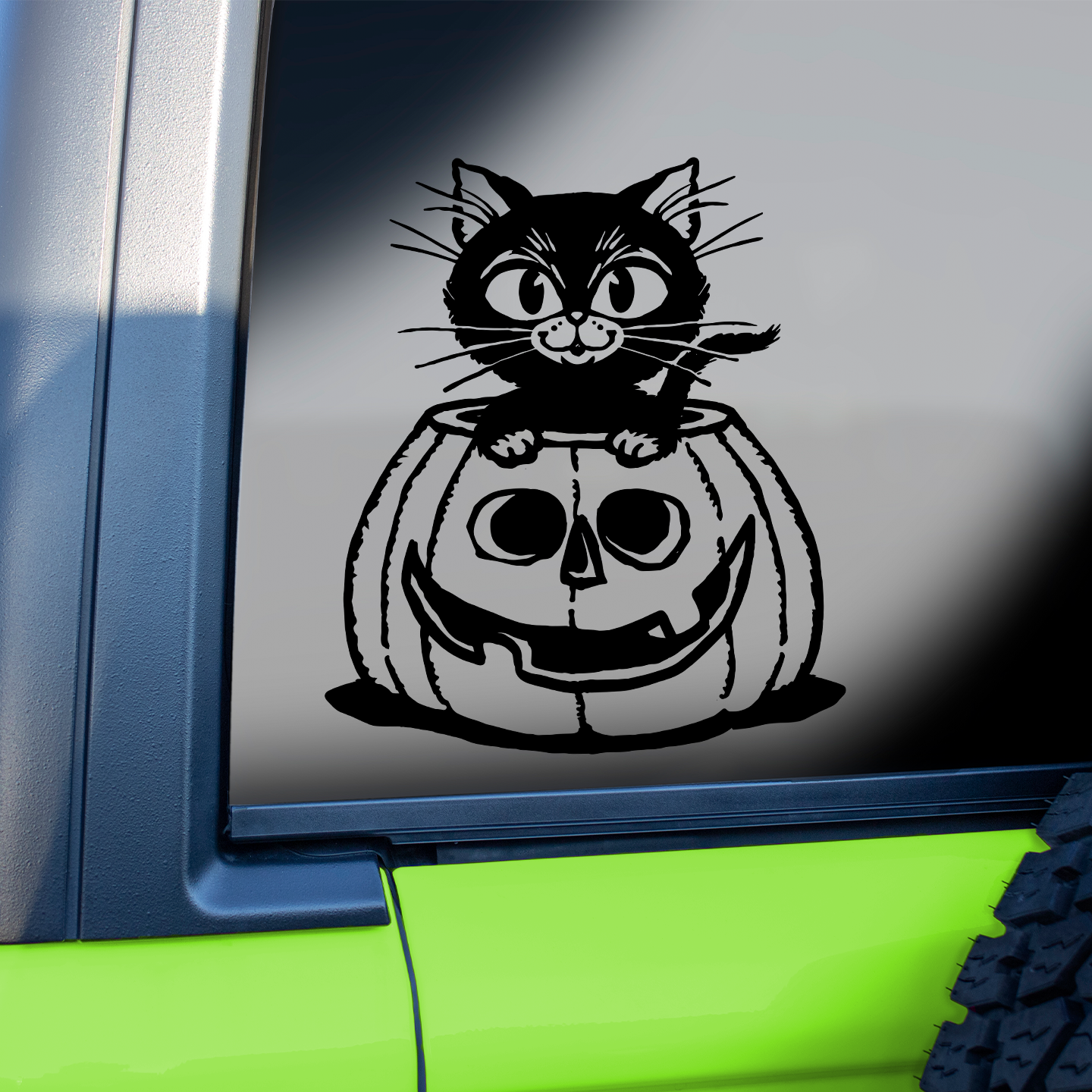 Halloween Black Cat Sticker