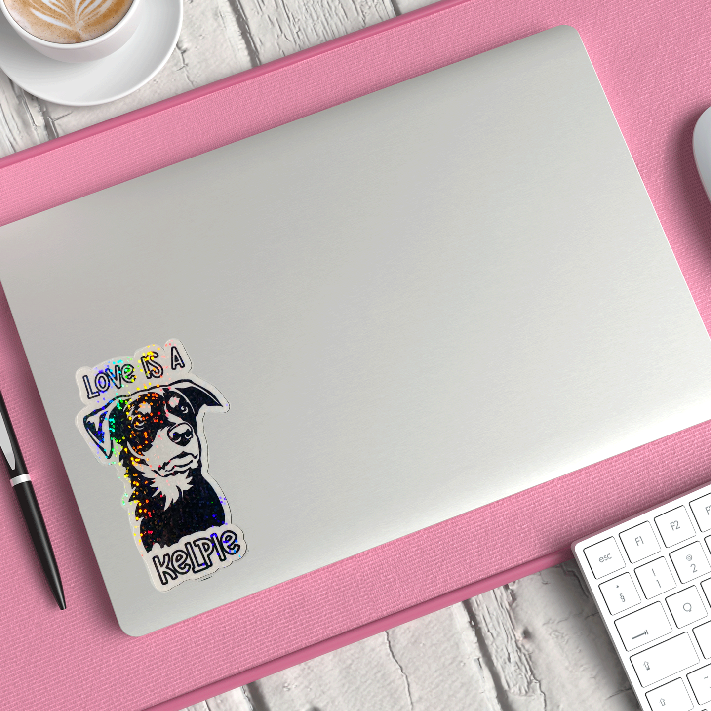 Love Is A Kelpie Sticker