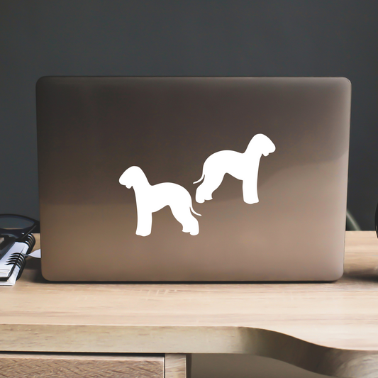 Bedlington Terrier Silhouette Stickers