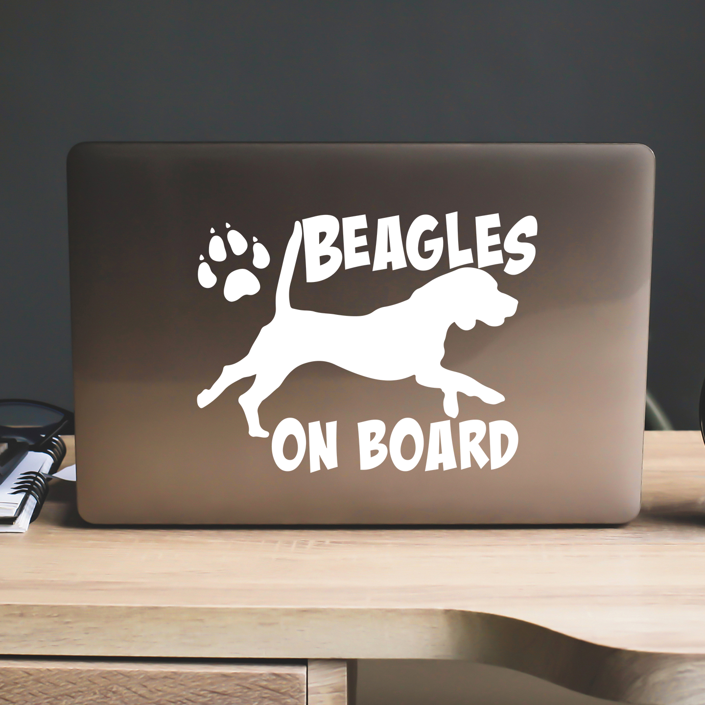 Beagles On Board Sticker