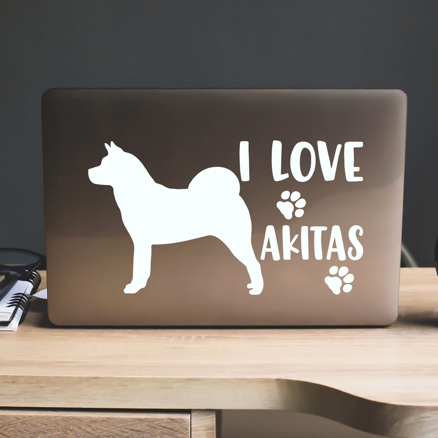 I Love Akitas Sticker