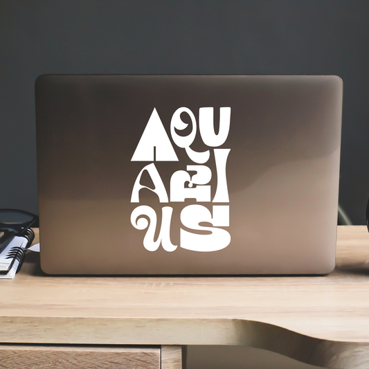 Aquarius Retro Sticker