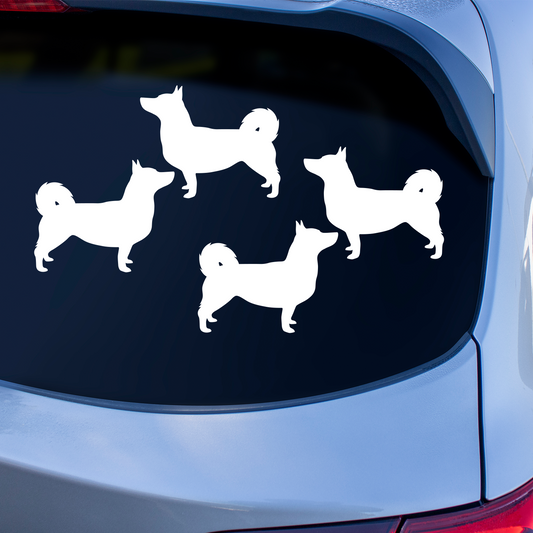 Swedish Vallhund Silhouette Stickers
