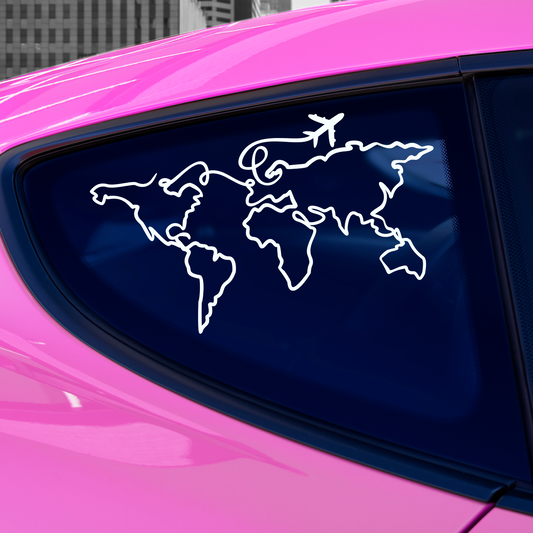 Lap Around The World Sticker