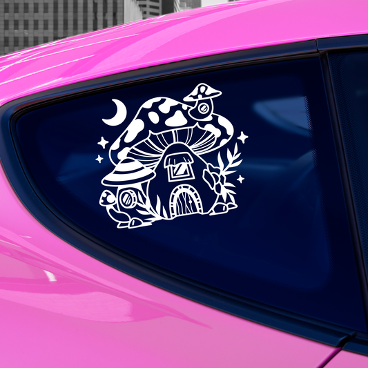 Cute Mushroom House Sticker