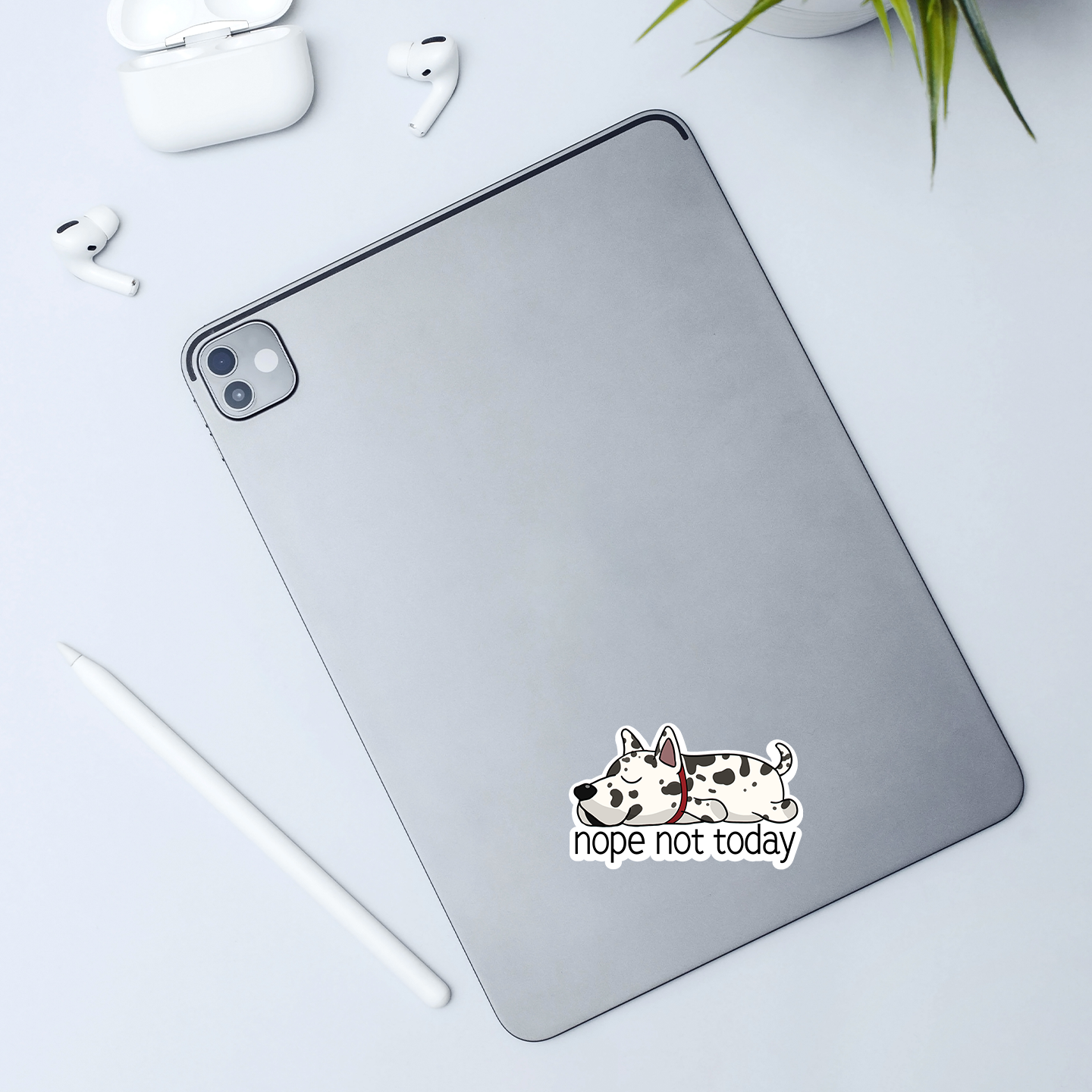 Great Dane Nope Not Today Sticker