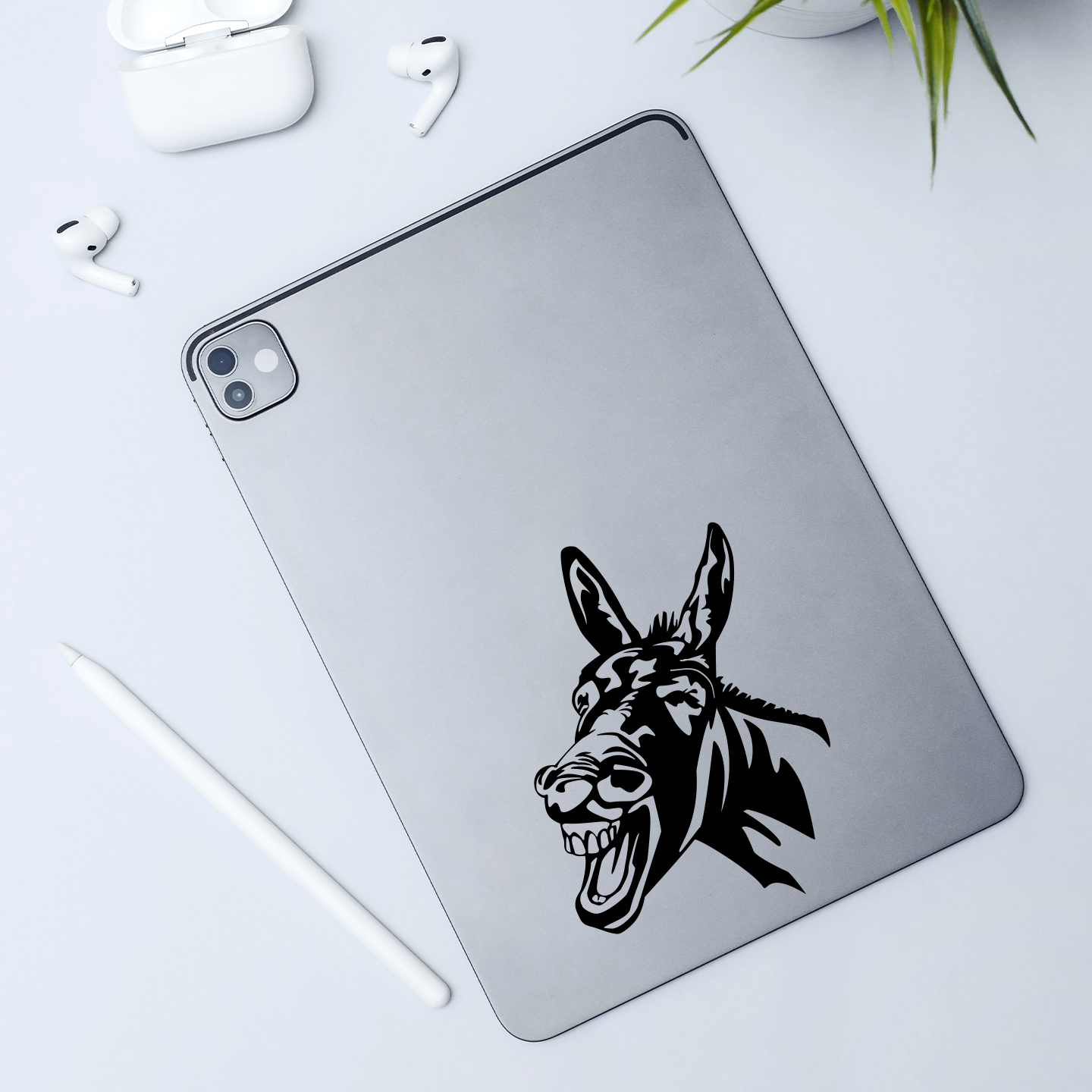 Laughing Donkey Sticker