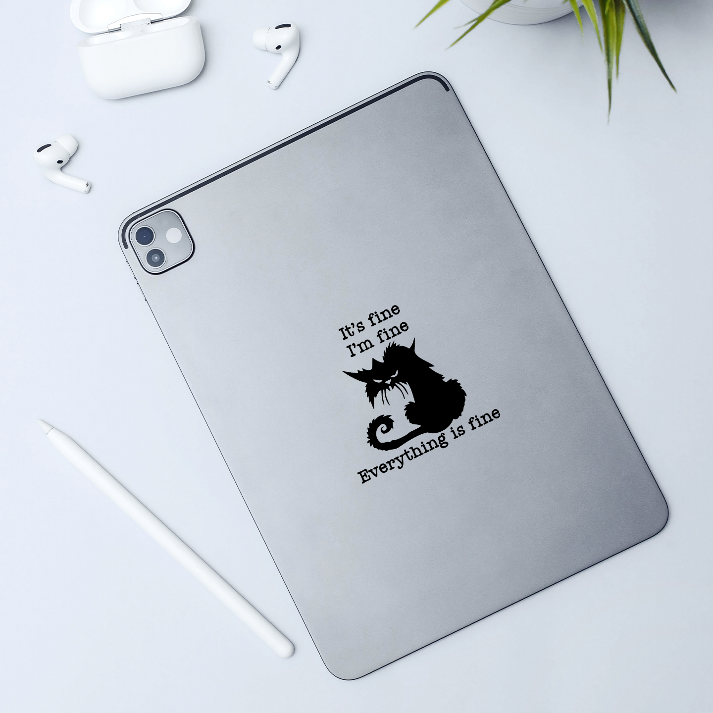 Everything Is Fine Sticker