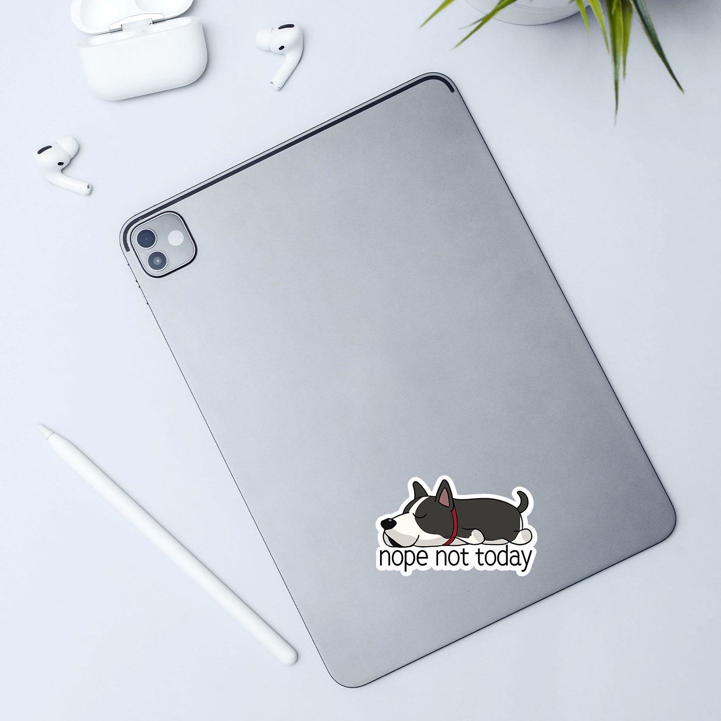 Great Dane Nope Not Today Sticker