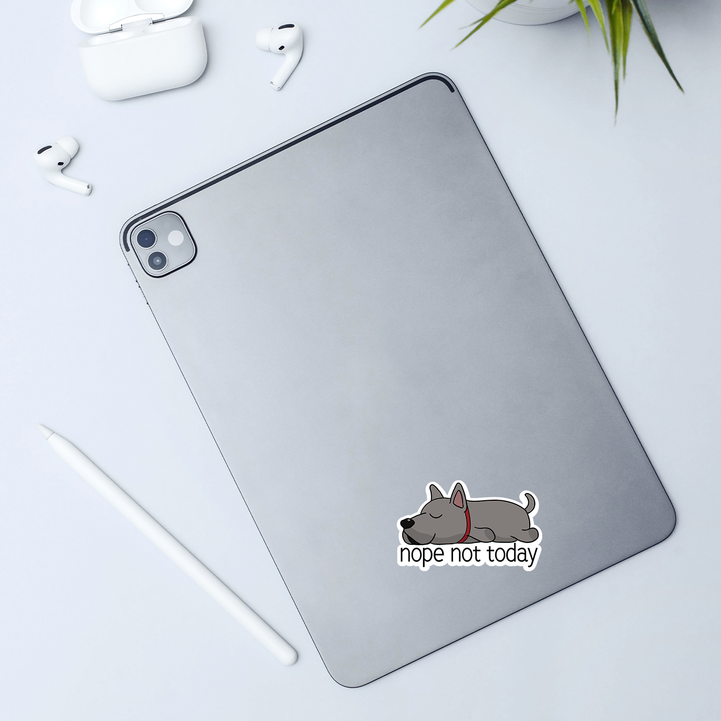 Great Dane Nope Not Today Sticker