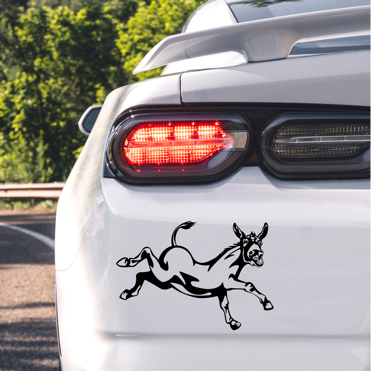Donkey Kicking Sticker
