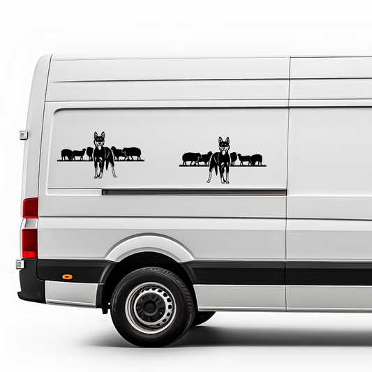 Kelpie Working Sheep Sticker