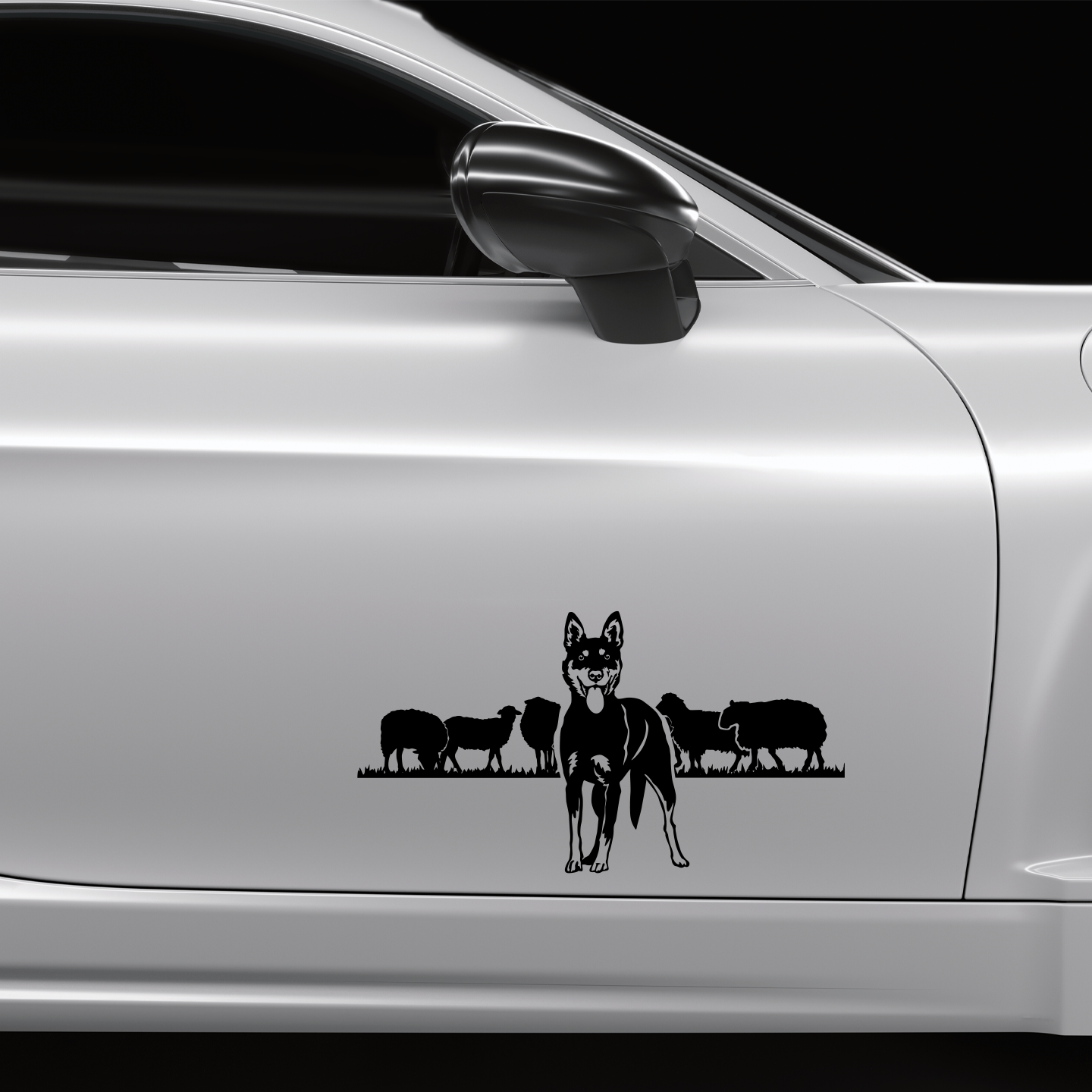 Kelpie Working Sheep Sticker