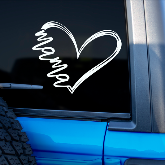 Mama Heart Sticker