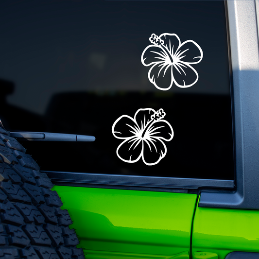 Hibiscus Flower Stickers