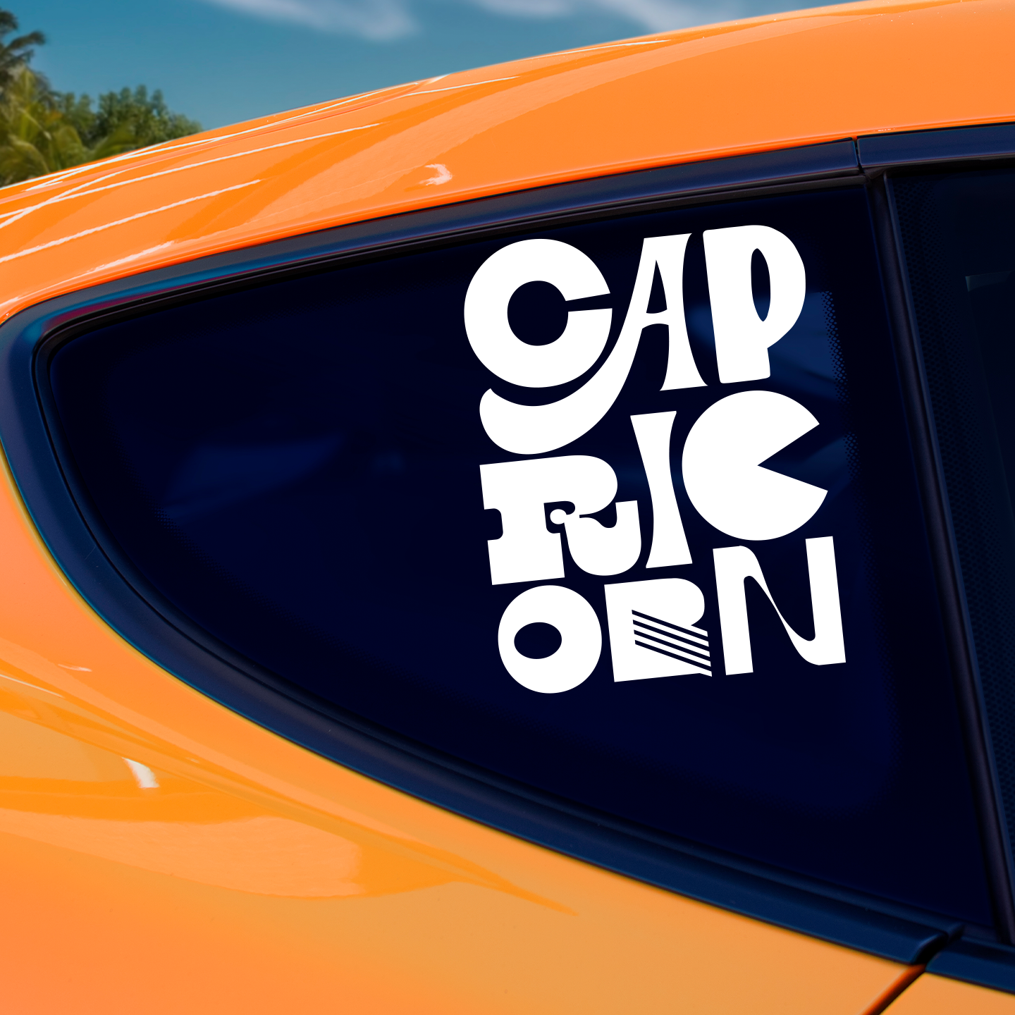 Capricorn Retro Sticker