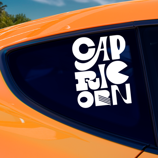 Capricorn Retro Sticker