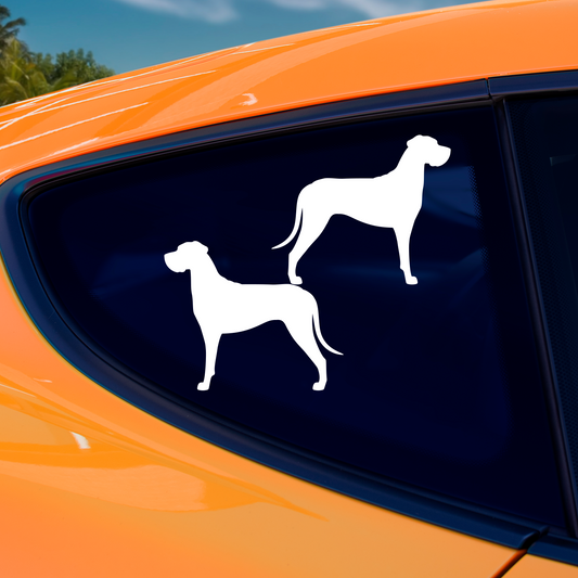 Great Dane Silhouette Stickers