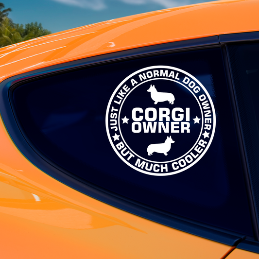 Corgi Owner Sticker