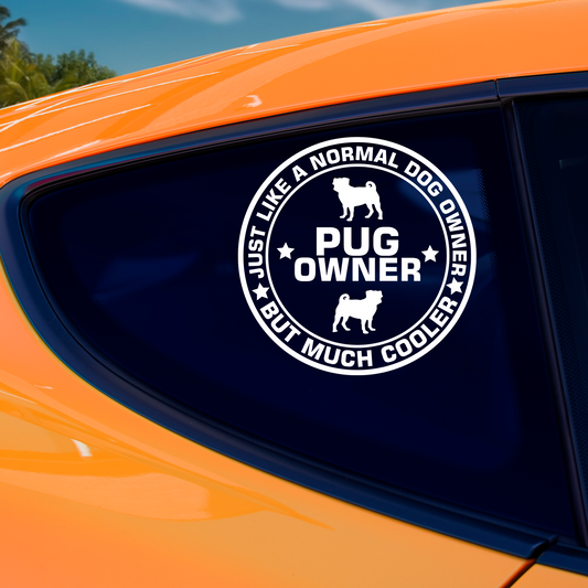 Pug Owner Sticker