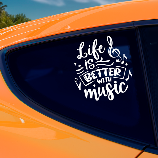Life Is Better With Music Sticker