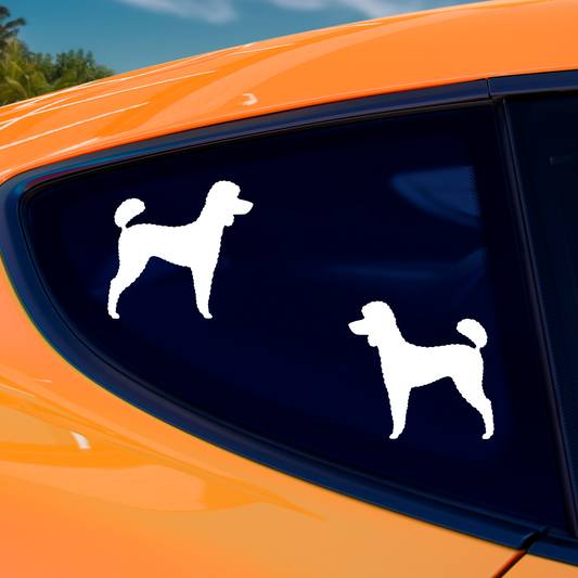 Poodle Silhouette Stickers