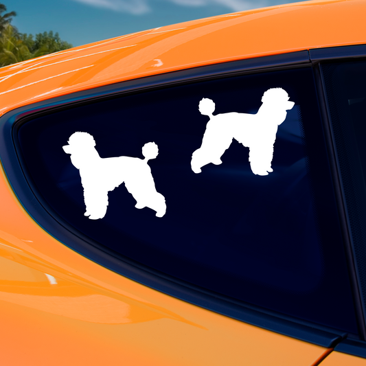 Poodle Silhouette Stickers