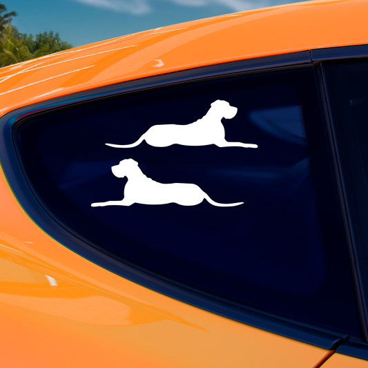 Great Dane Silhouette Stickers