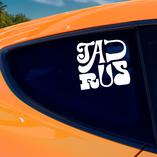 Taurus Retro Sticker
