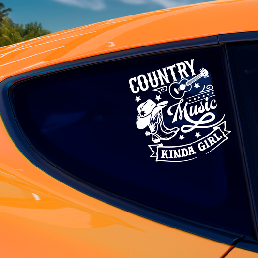 Country Music Kinda Girl Sticker