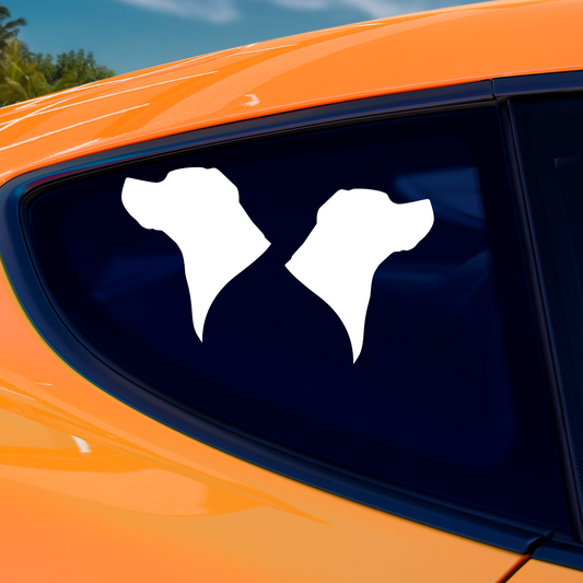 Labrador Retriever Portrait Silhouette Stickers