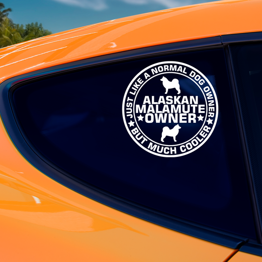 Alaskan Malamute Owner Sticker