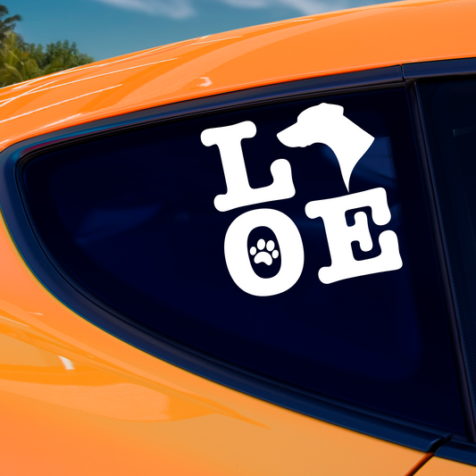 Dobermann Love Sticker