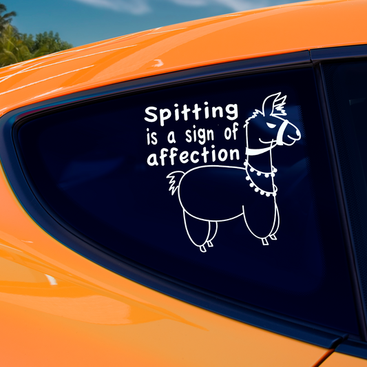 Spitting Is A Sign Of Affection Sticker